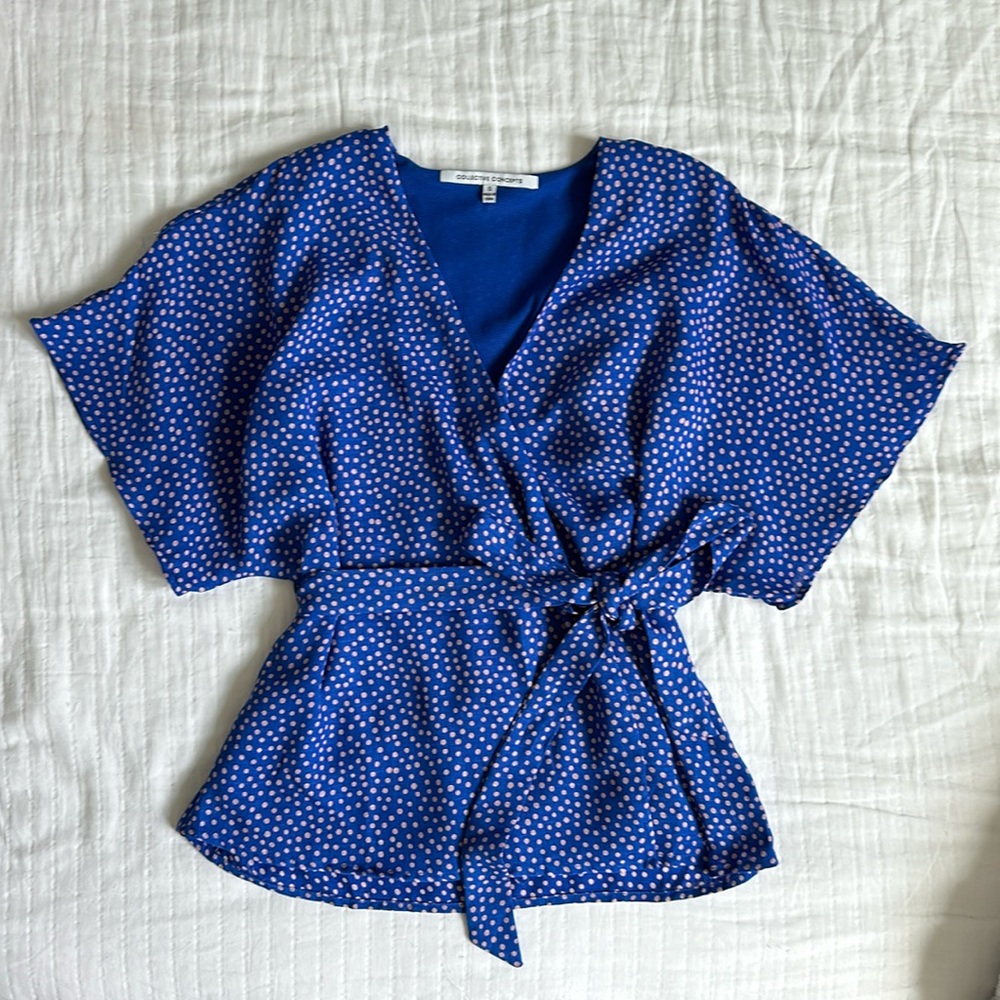 VICI- Collective Concepts Wrap Blouse